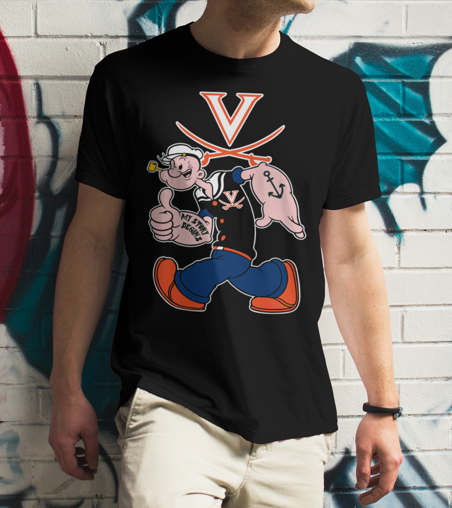 Virginia Cavaliers Popeye My Story Designs T-Shirt