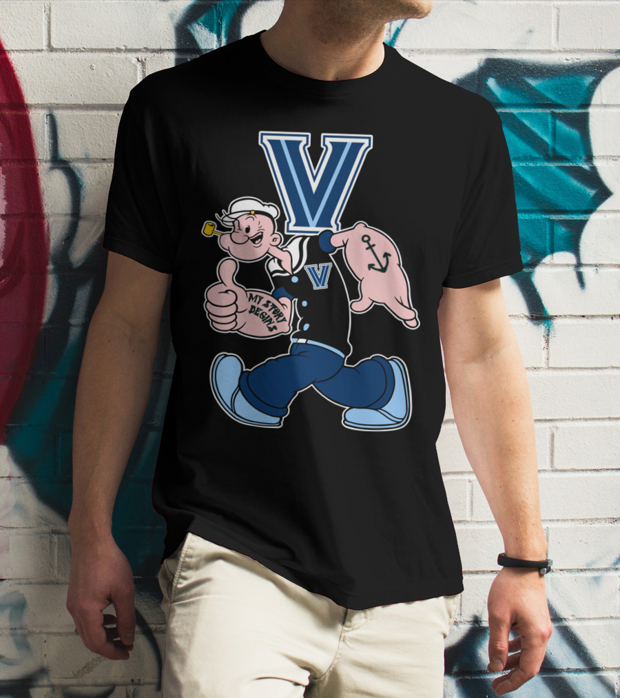 Villanova Wildcats Popeye V T-Shirt