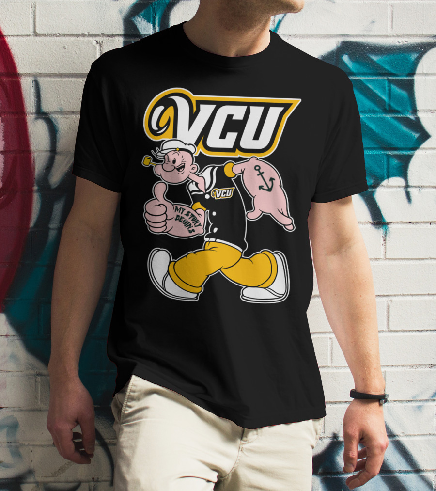 Vcu Rams Popeye My Story Designs T-Shirt