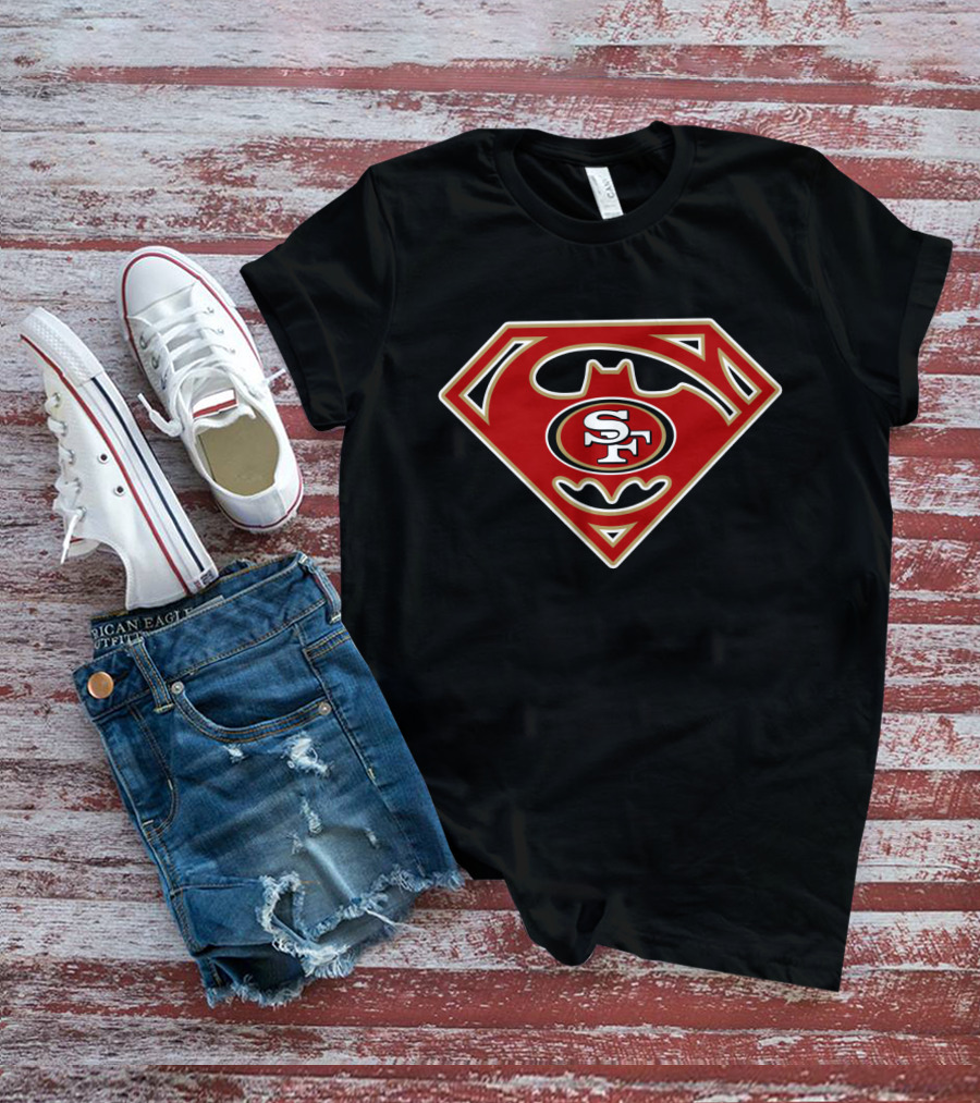 Sf Niners 49ers Batman Superman T-Shirt