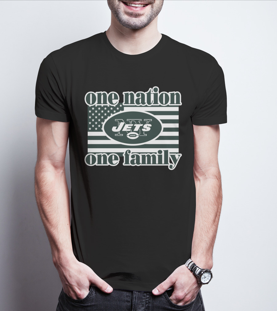 One Nation One Family Jets 9 New York T-Shirt
