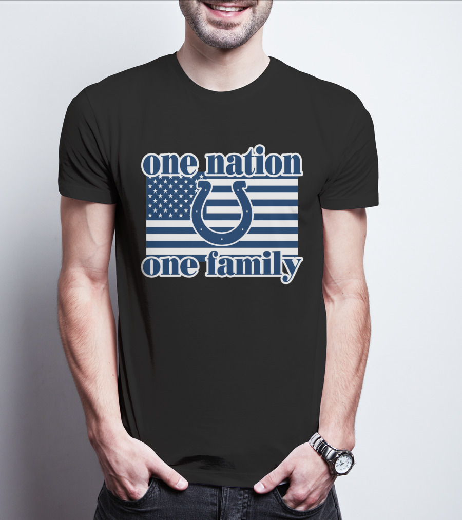 One Nation One Family Indianapolis Colts T-Shirt