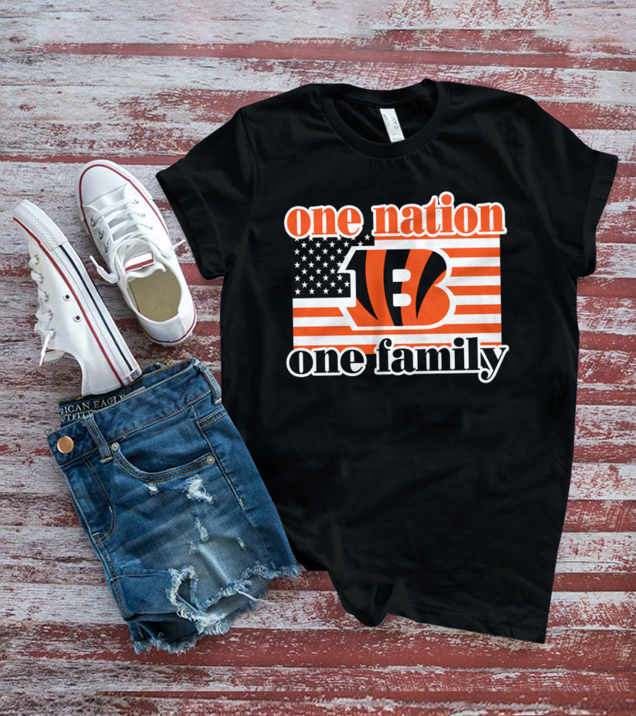 Cincinnati Bengals One Nation One Family T-Shirt