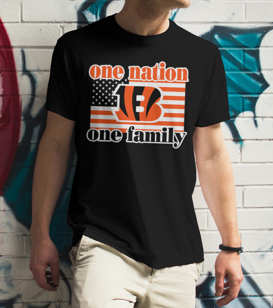 Cincinnati Bengals One Nation One Family T-Shirt