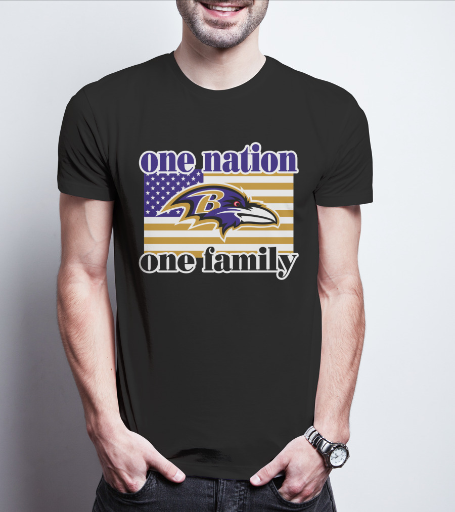 Baltimore Ravens One Nation One Family T-Shirt