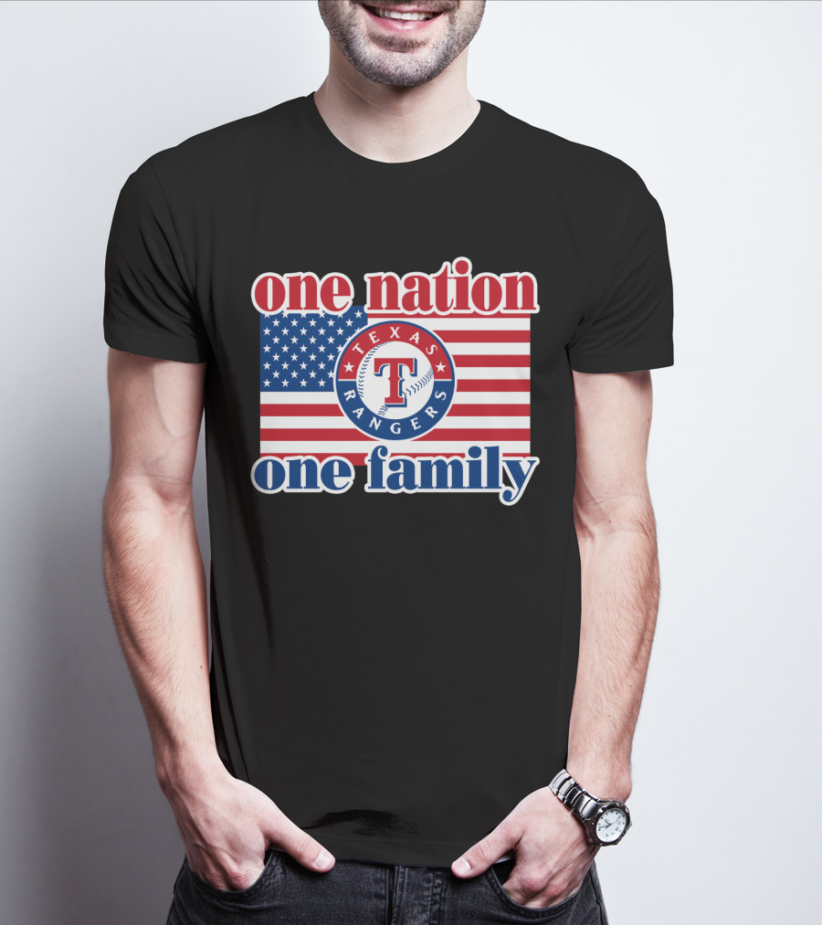 Texas Rangers One Nation One Family T-Shirt