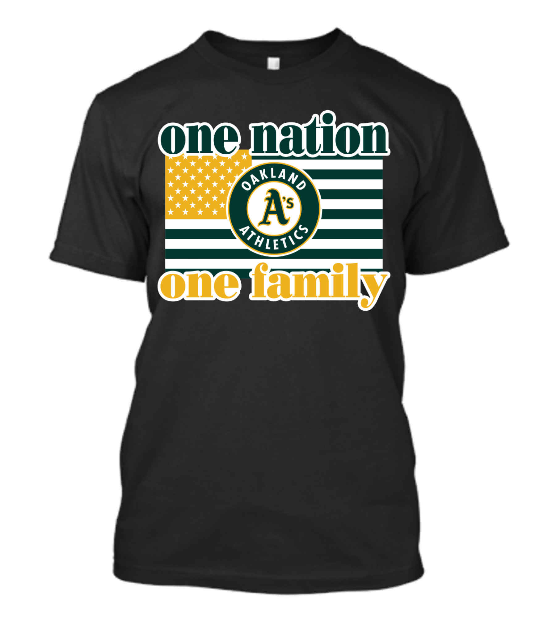 One Nation One Family Oakland Athletics T-Shirt