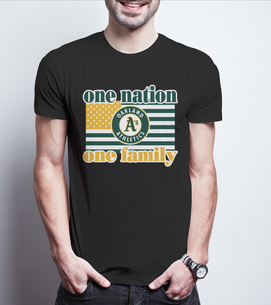 One Nation One Family Oakland Athletics T-Shirt
