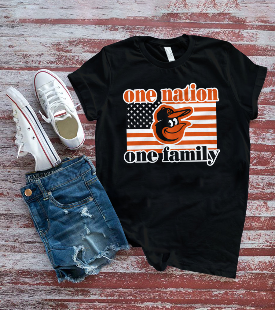 One Nation One Family 59 Baltimore Orioles T-Shirt