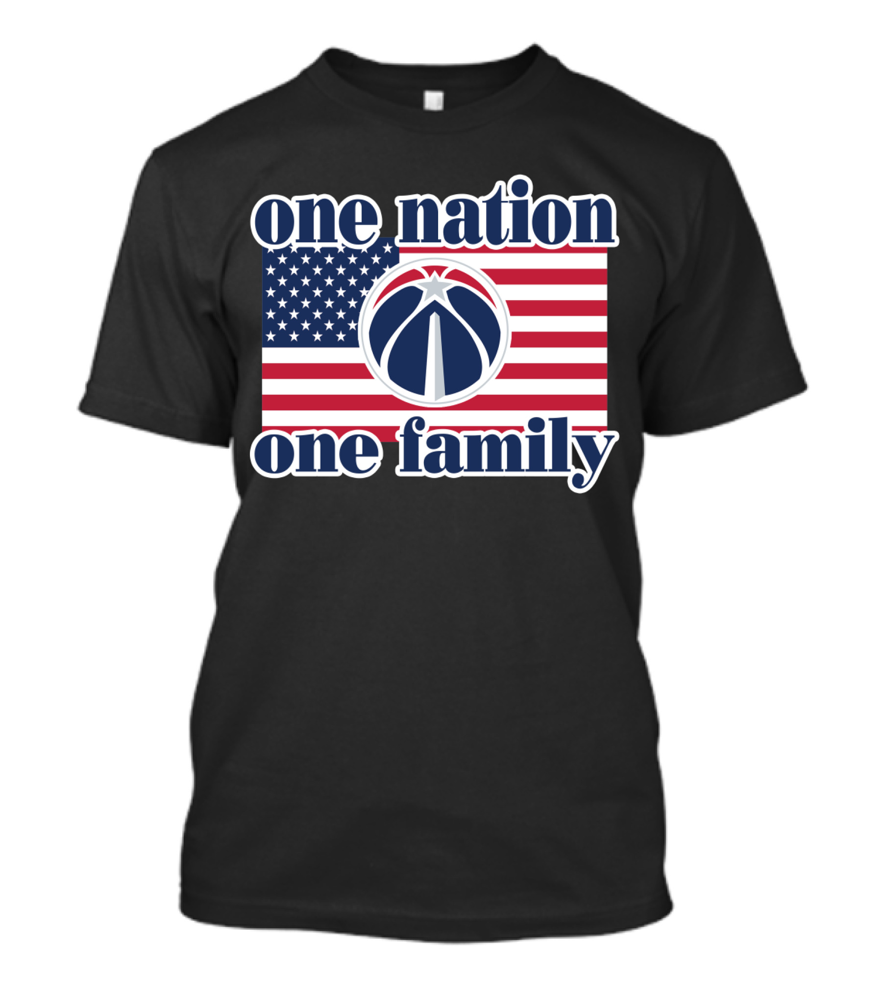 Washington Wizards One Nation One Family American Flag T-Shirt