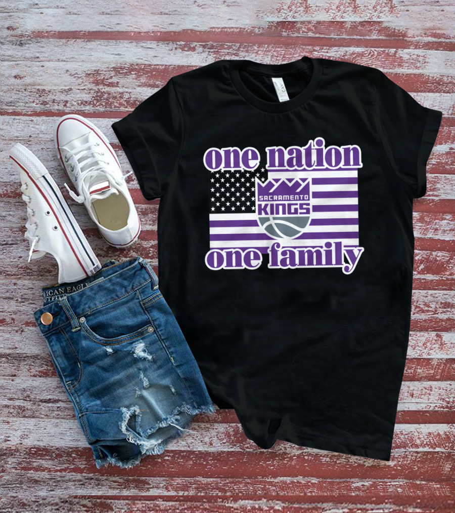 Sacramento Kings One Nation One Family T-Shirt