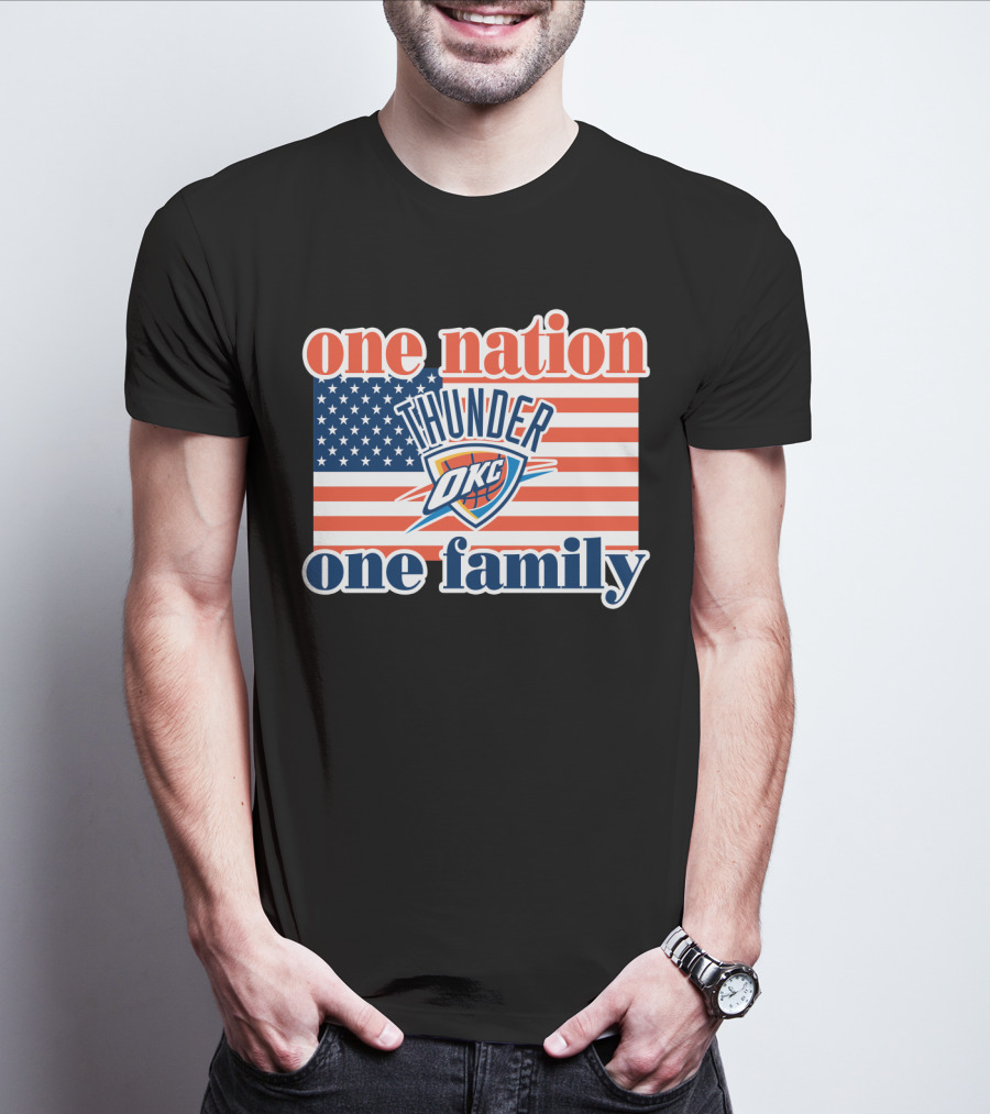 One Nation One Family Oklahoma City Thunder T-Shirt
