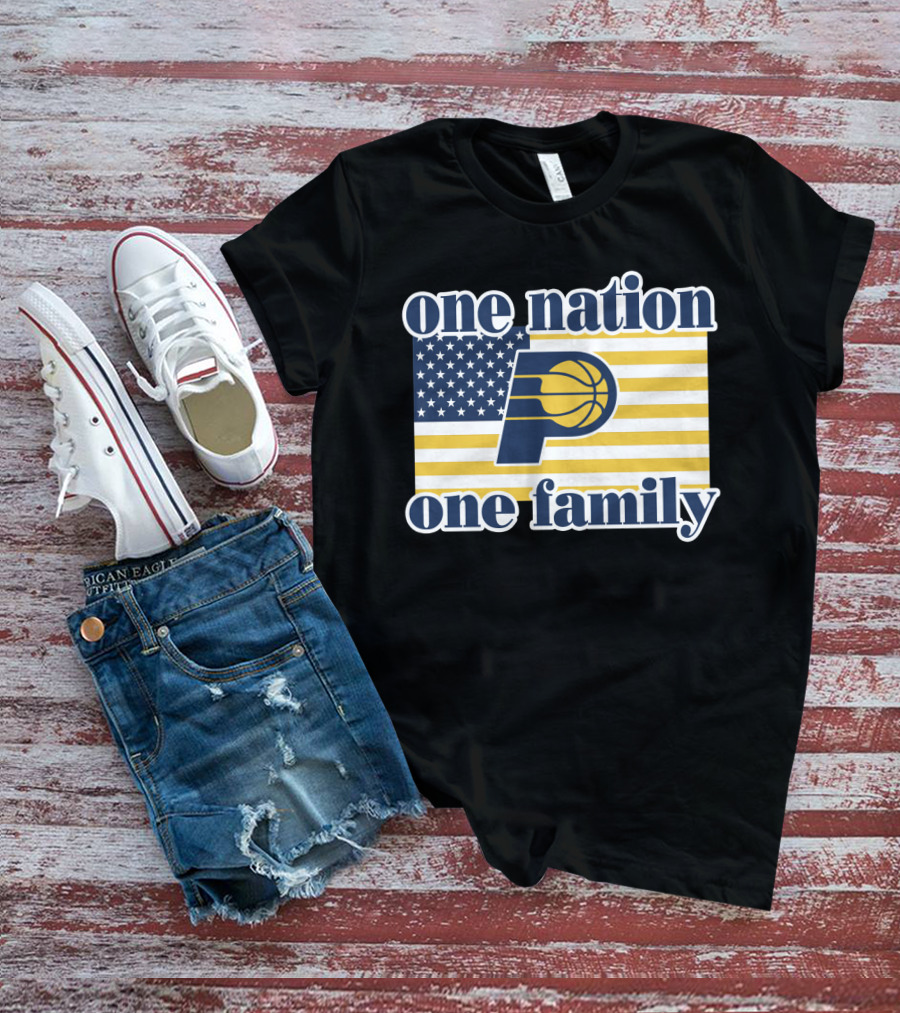One Nation One Family Indiana Pacers Retro T-Shirt
