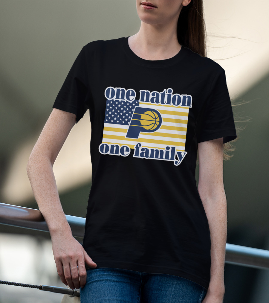 One Nation One Family Indiana Pacers Retro T-Shirt