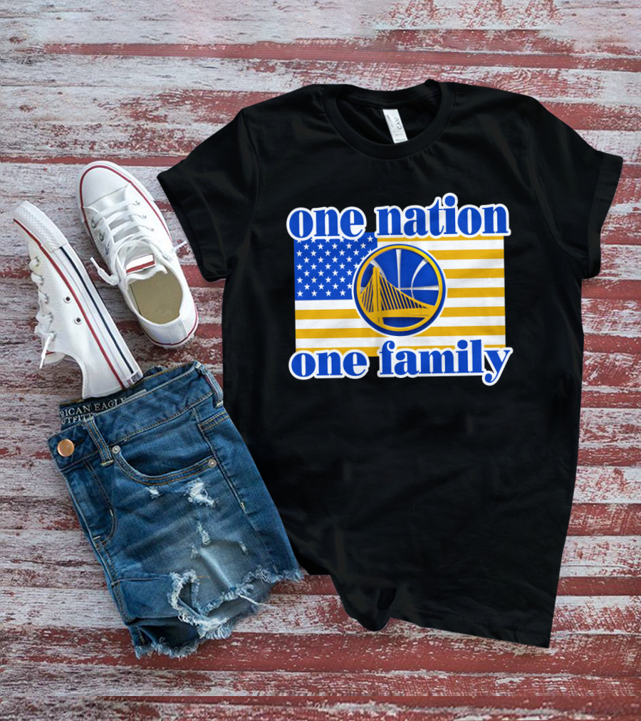 Golden State Warriors One Nation One Family T-Shirt