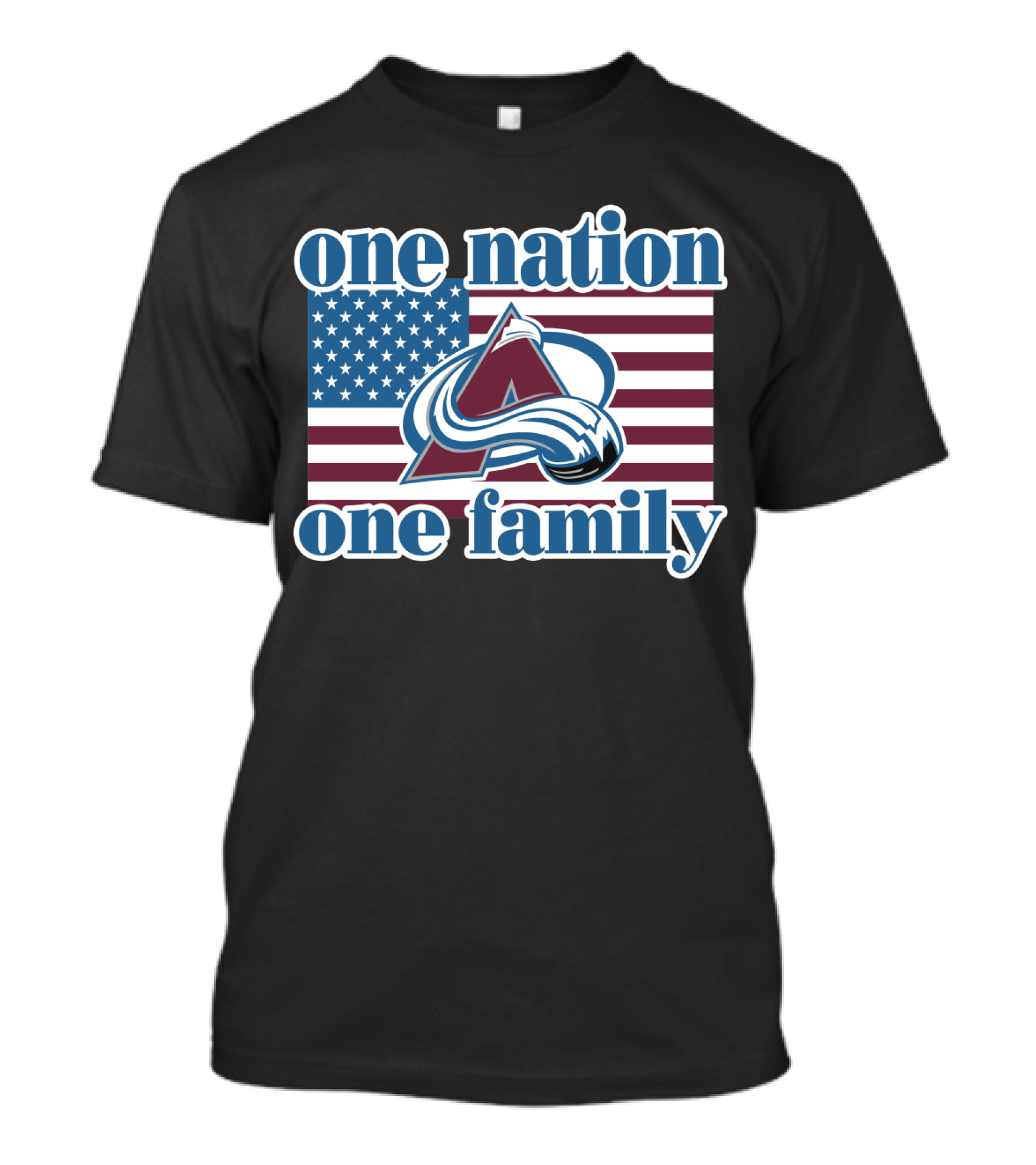 One Nation One Family Colorado Avalanche T-Shirt
