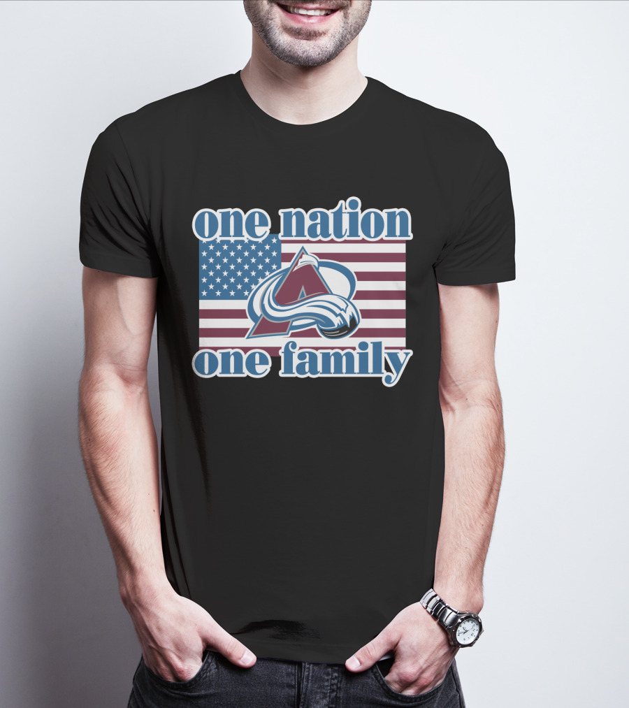 One Nation One Family Colorado Avalanche T-Shirt