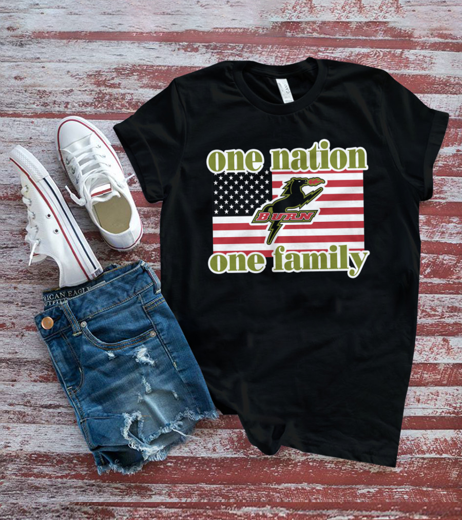 One Nation One Family Dallas Burn Flag T-Shirt