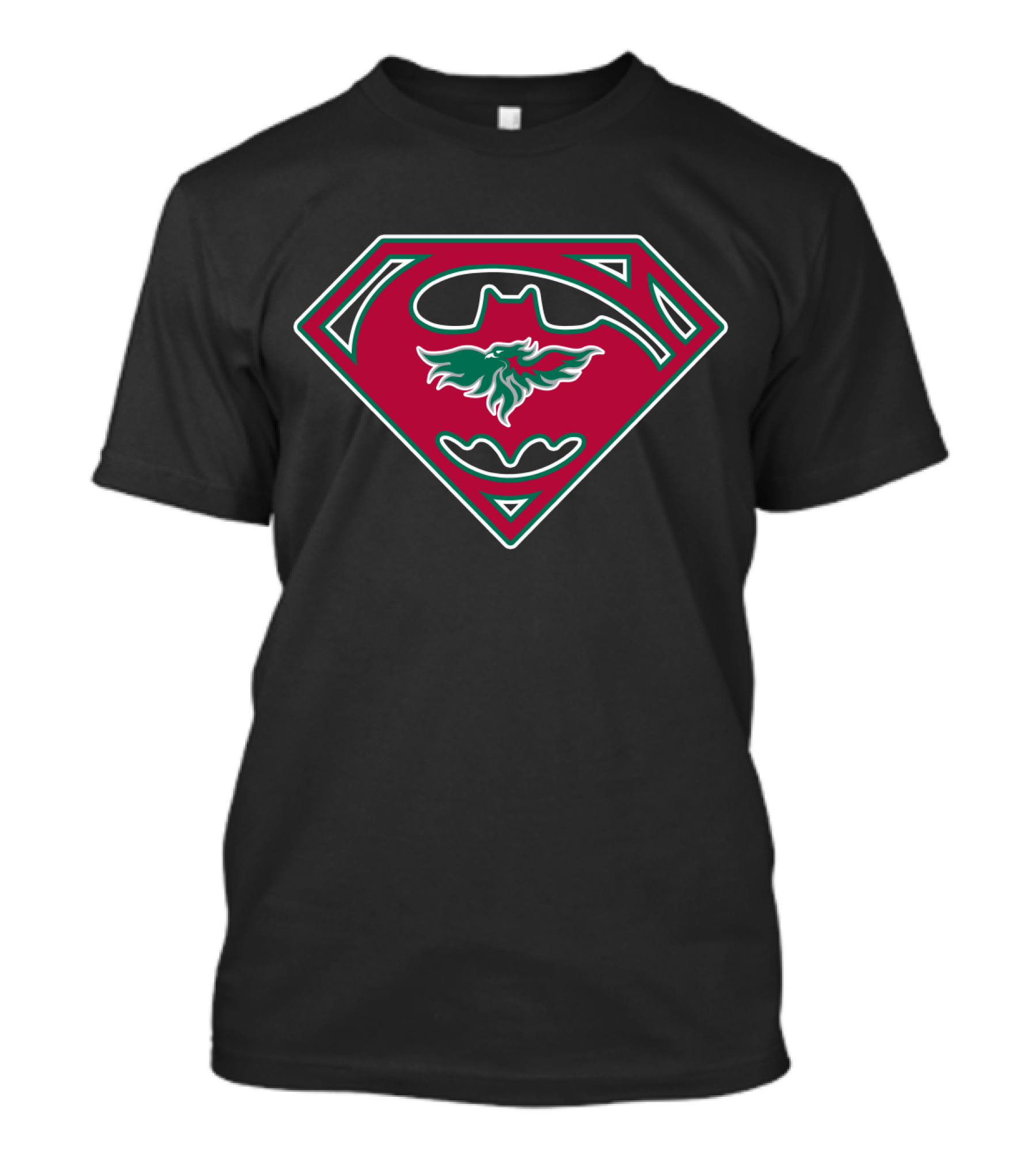 Superman Batman Green Bay Phoenix T-Shirt