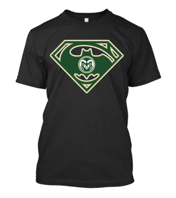 Colorado State Rams Batman Superman Logo Mix T-Shirt