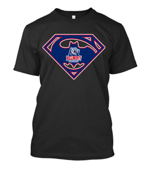 Belmont Bruins Bear Superman Logo T-Shirt