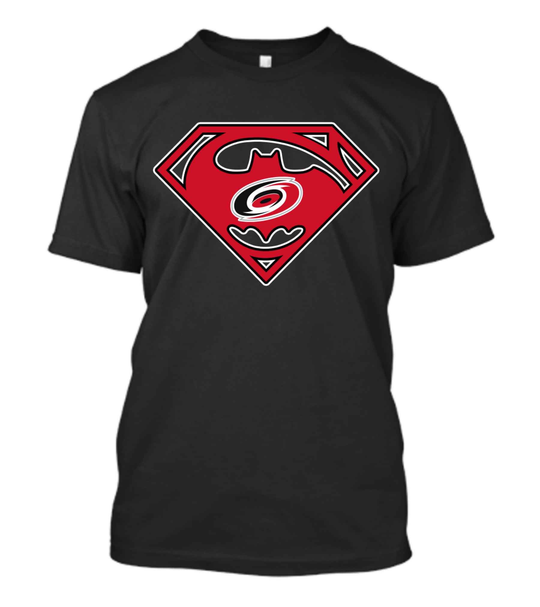 Bat Symbol Carolina Hurricanes Logo Superhero T-Shirt