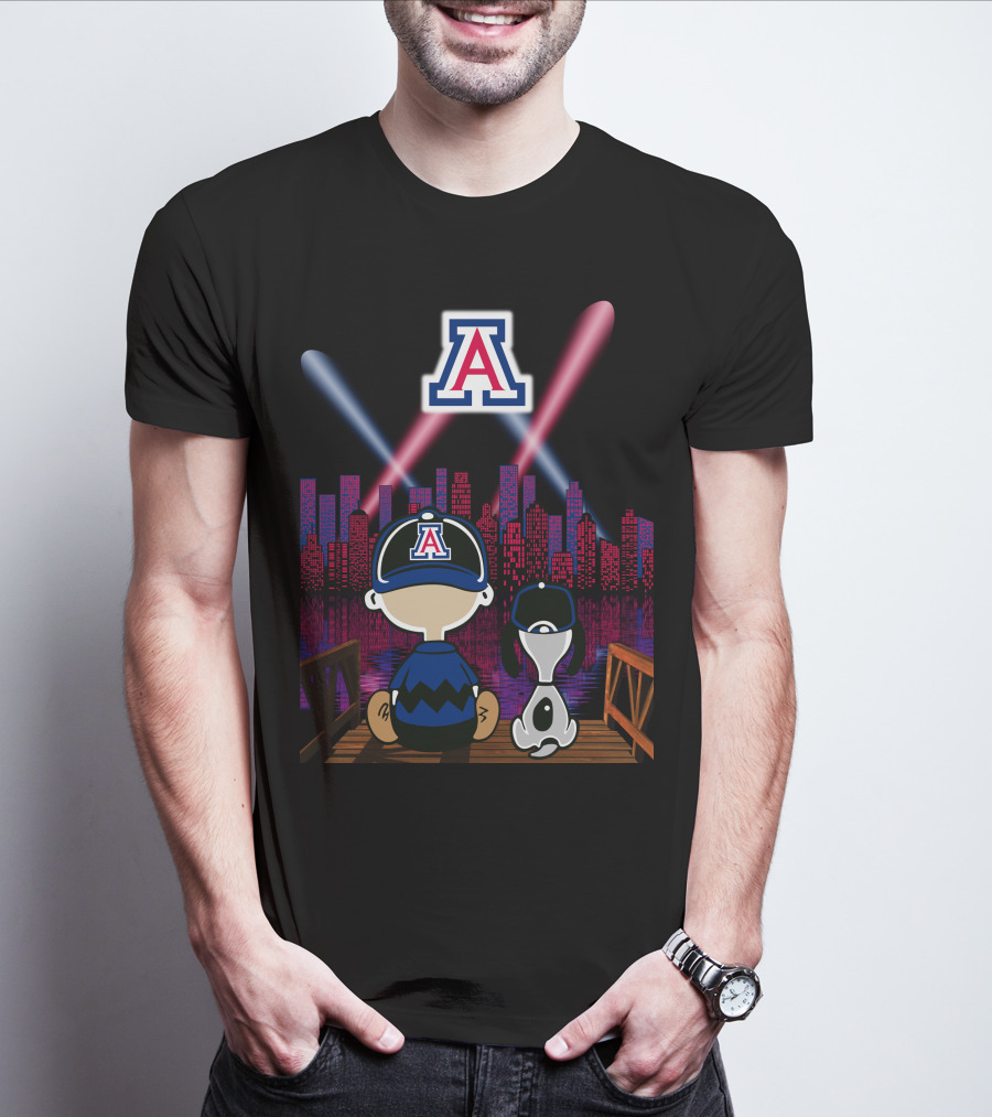 Arizona Wildcats '95 Night City Skyline Classic Scene T-Shirt