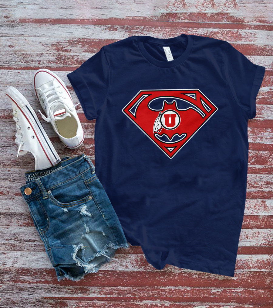 Utes Superman Batman Logo Fusion T-Shirt