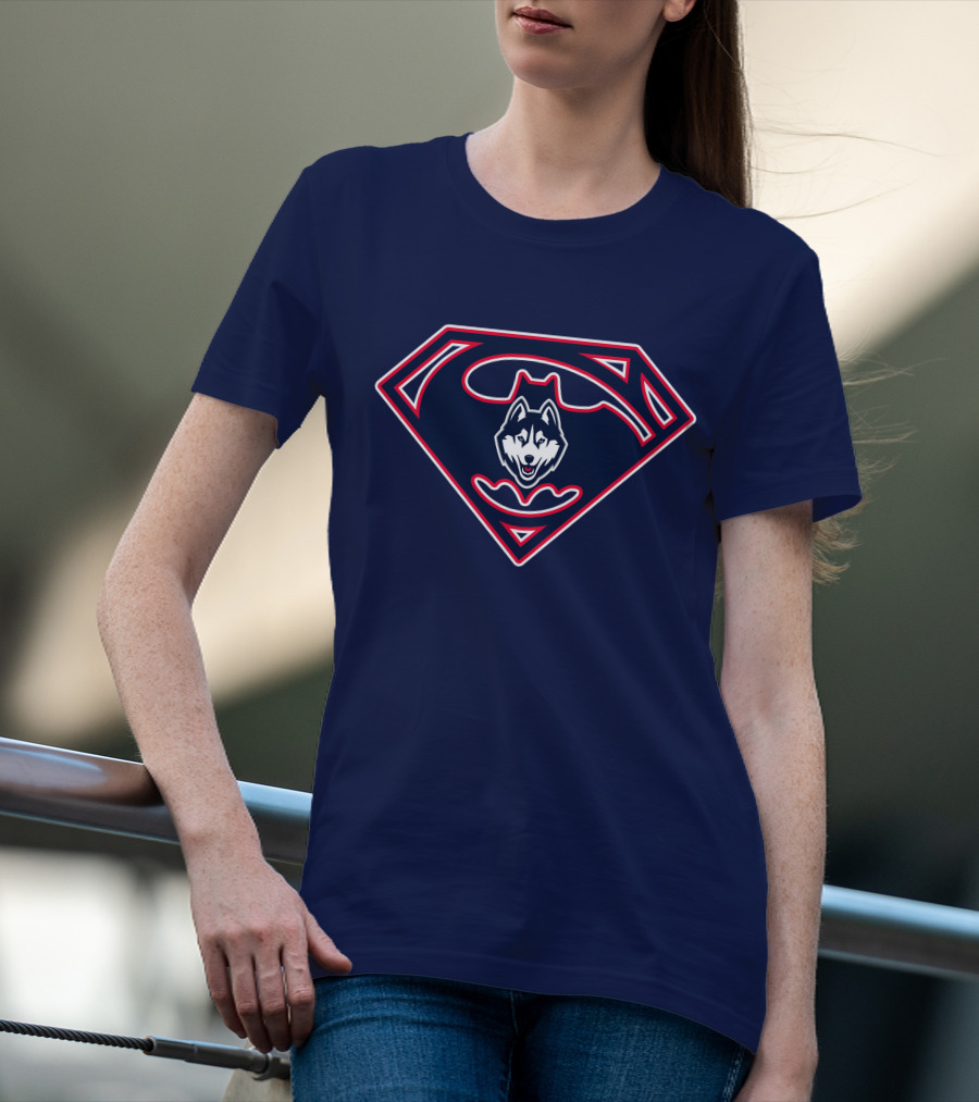 Uconn Huskies Superman T-Shirt