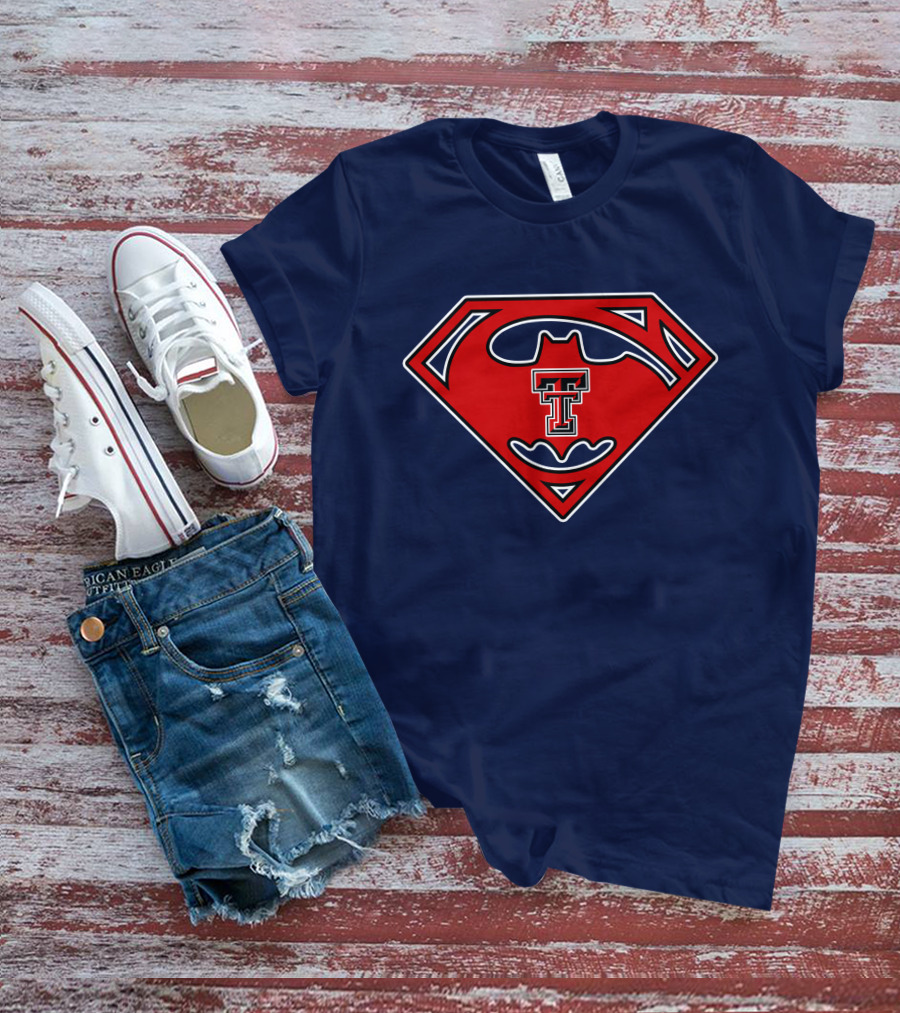 Texas Tech Red Raiders Superman Batman T-Shirt
