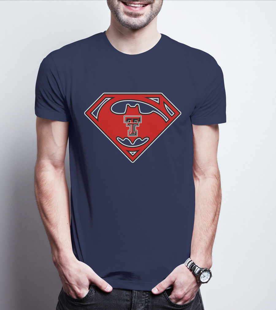 Texas Tech Red Raiders Superman Batman T-Shirt