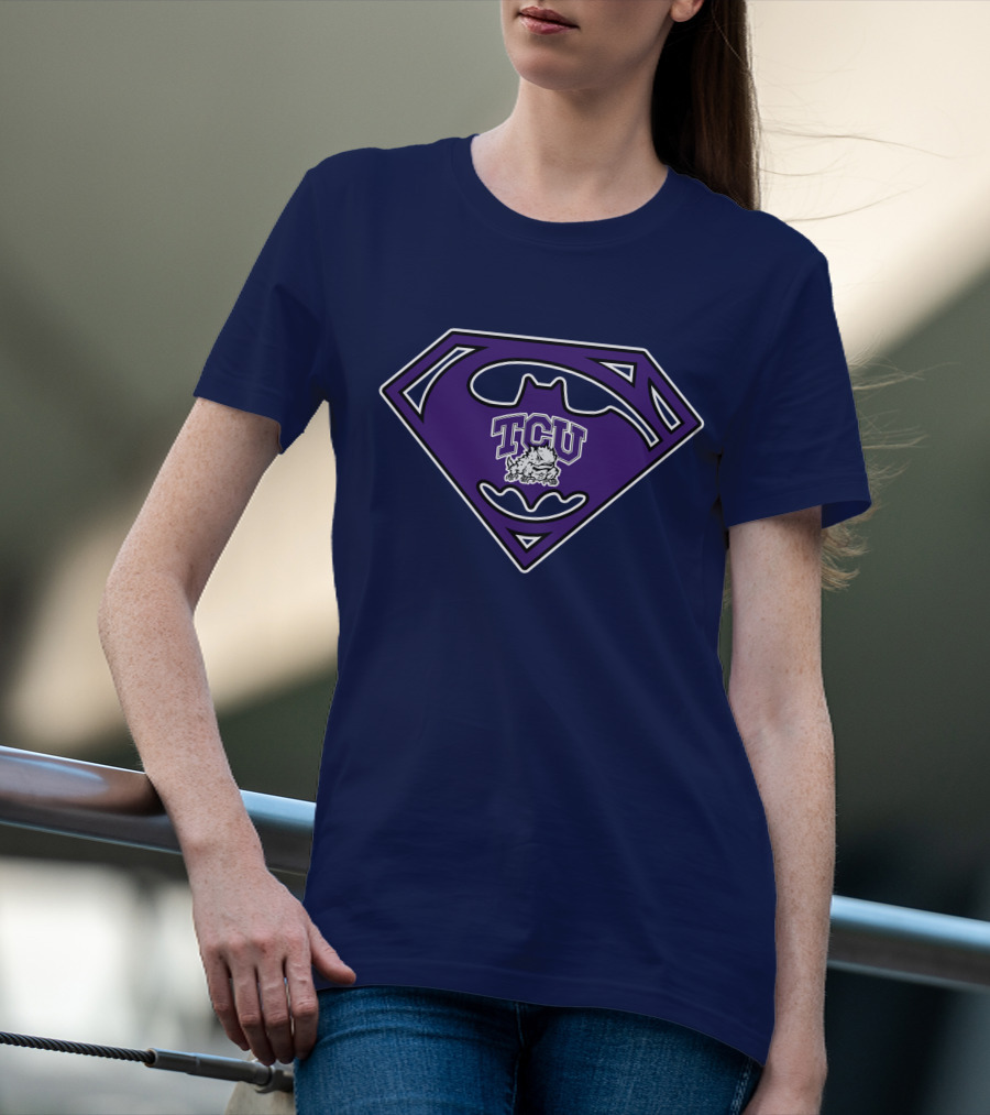 Tcu Horned Frogs Batman Superman T-Shirt