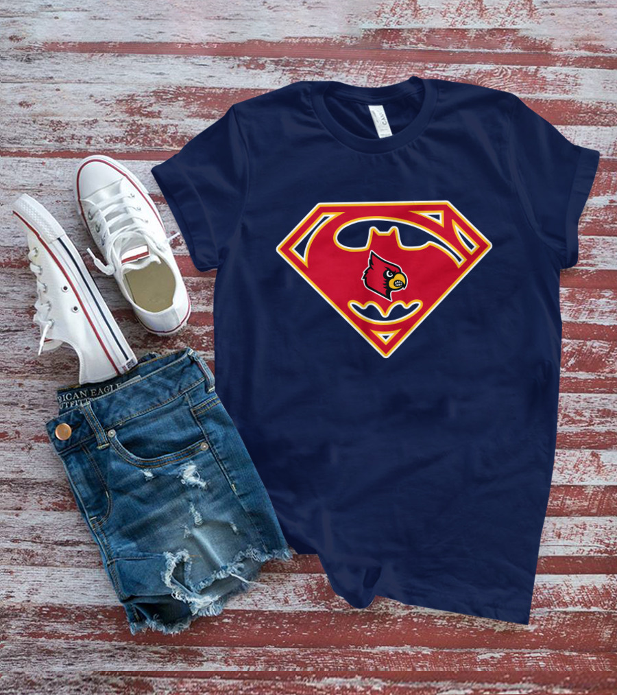 Louisville Cardinals Superman T-Shirt