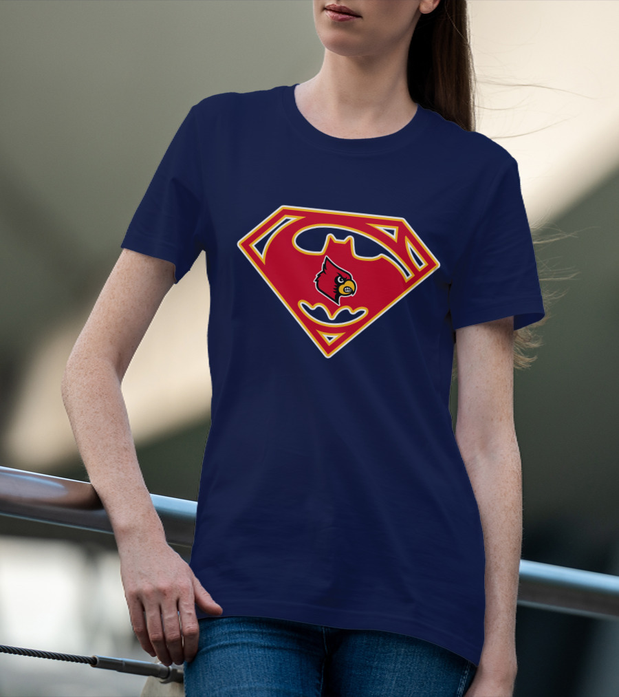 Louisville Cardinals Superman T-Shirt