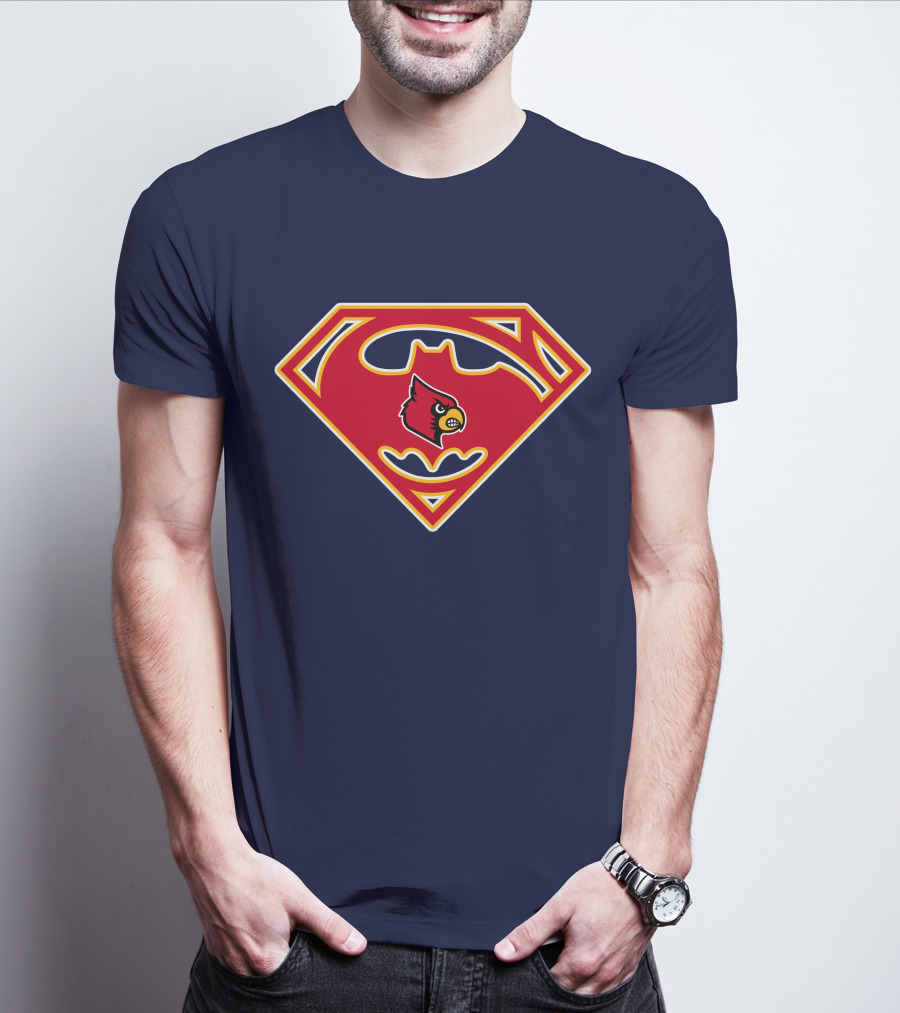 Louisville Cardinals Superman T-Shirt
