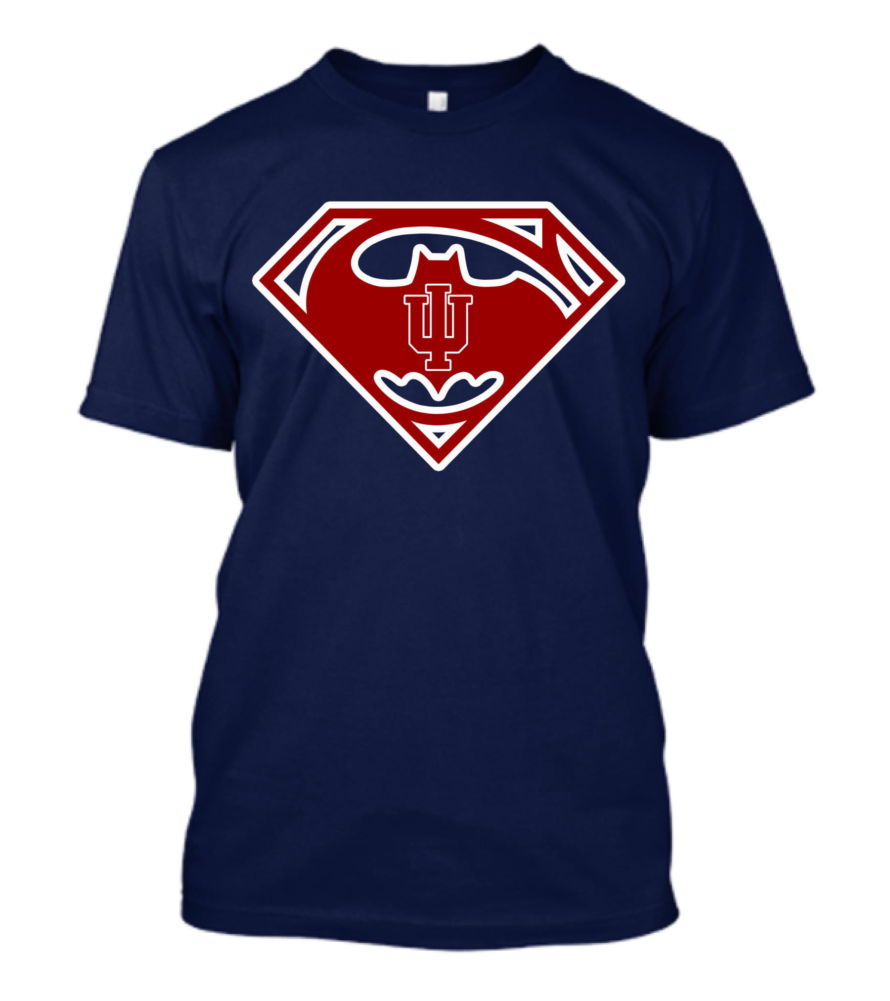 Indiana Hoosiers Superman Batman Logo Mashup T-Shirt