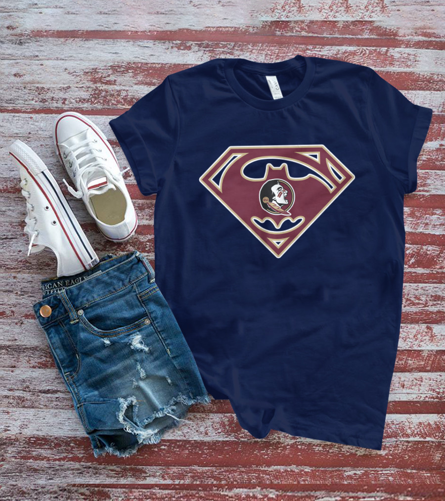 Florida State Seminoles Batman Superman T-Shirt