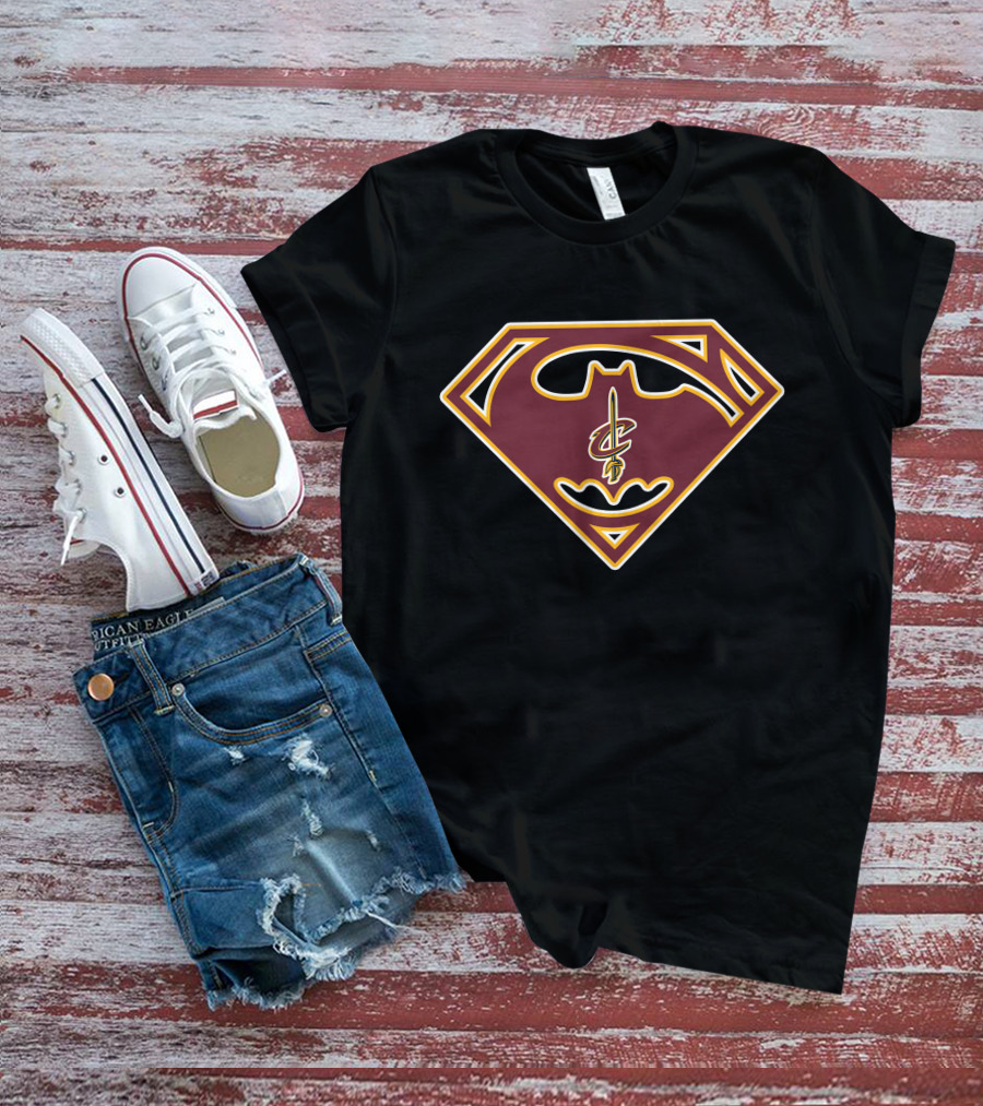 Cleveland Cavaliers Superman Batman T-Shirt