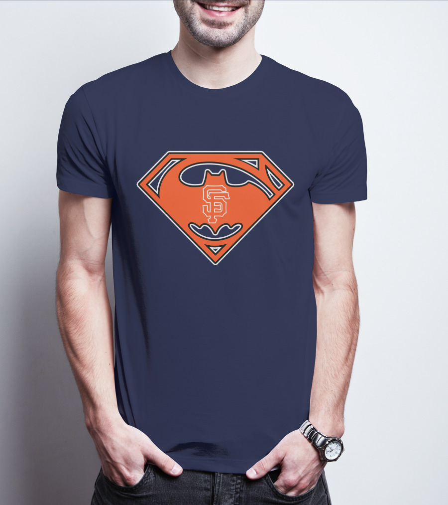 San Francisco Giants Superman Batman T-Shirt