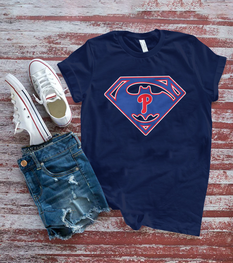 Phillies Superhero Emblem Fusion T-Shirt