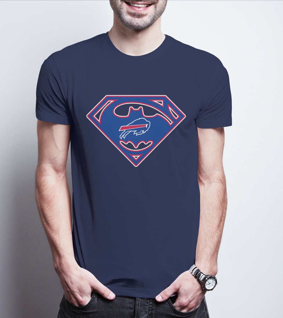 Buffalo Bills Superman Batman Logo Icon T-Shirt