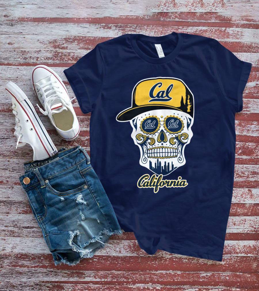 California Cal Bears Skull With Cap T-Shirt