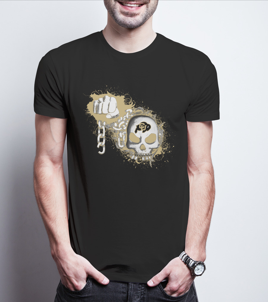 Colorado Buffaloes Skull And Chain T-Shirt