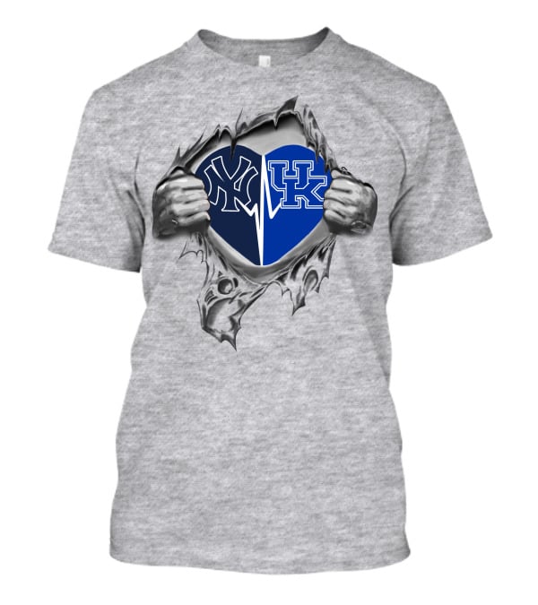 Yankees Uk Heart Torn Open Passion T-Shirt