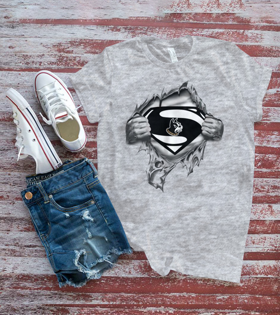 Wofford Terriers Superman Logo Design 370 T-Shirt