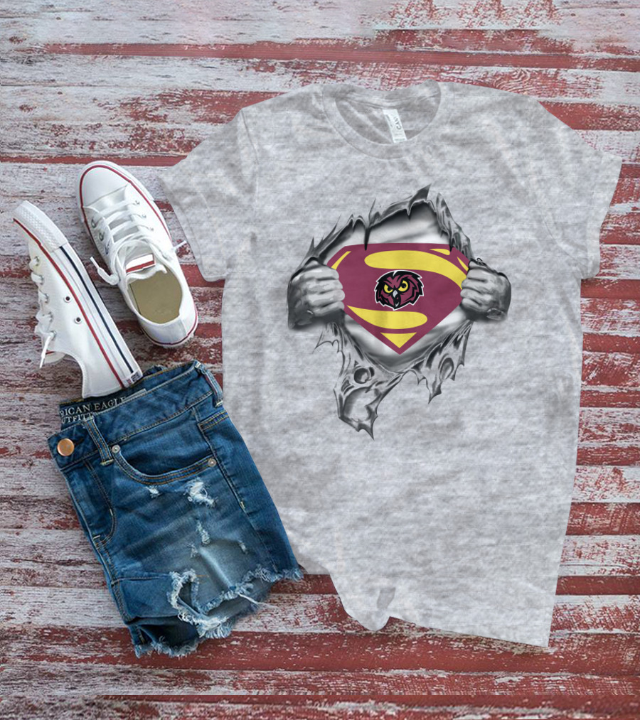 Temple Owls Superman Logo Owl T-Shirt