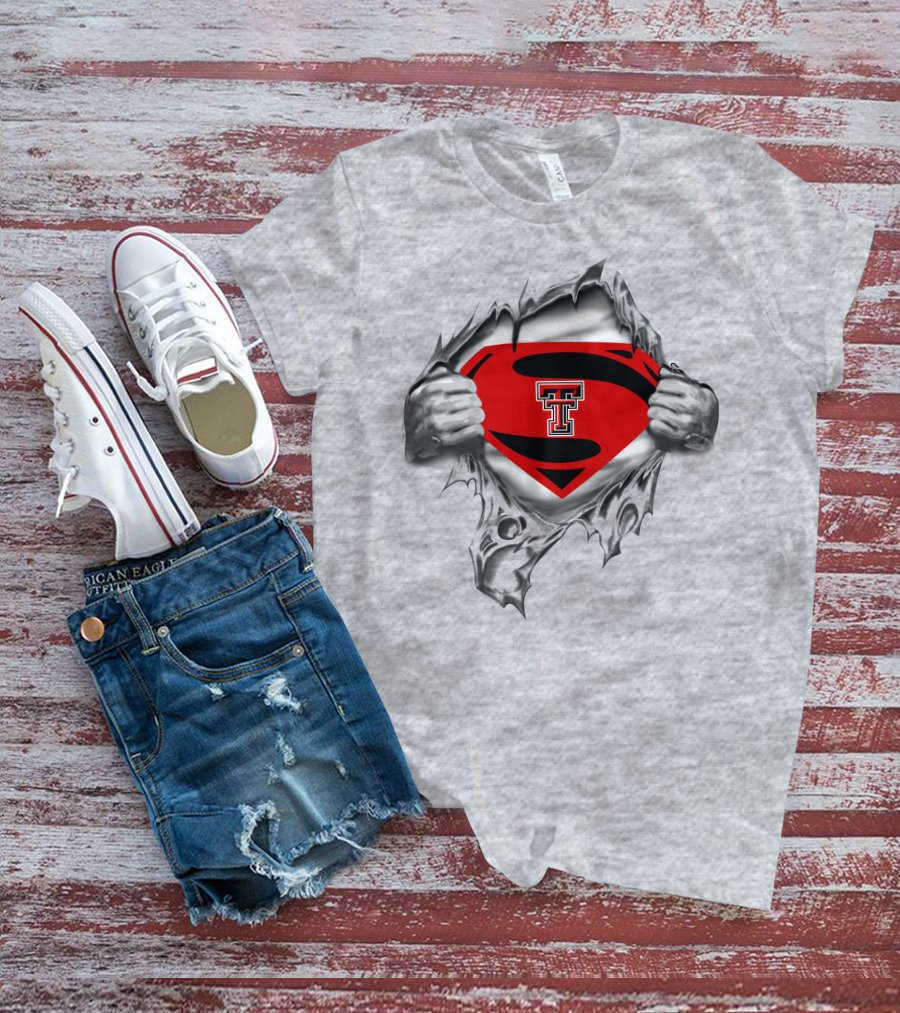 Texas Tech Red Raiders Superman Emblem Revealed T-Shirt