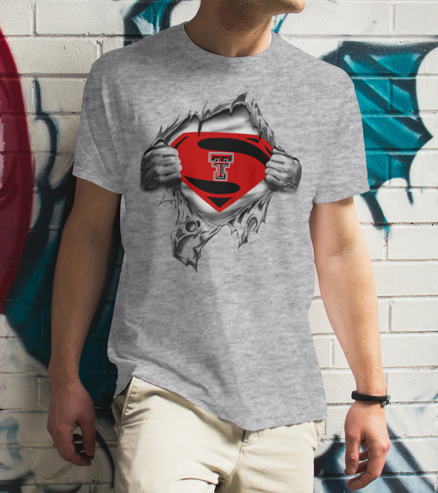 Texas Tech Red Raiders Superman Emblem Revealed T-Shirt