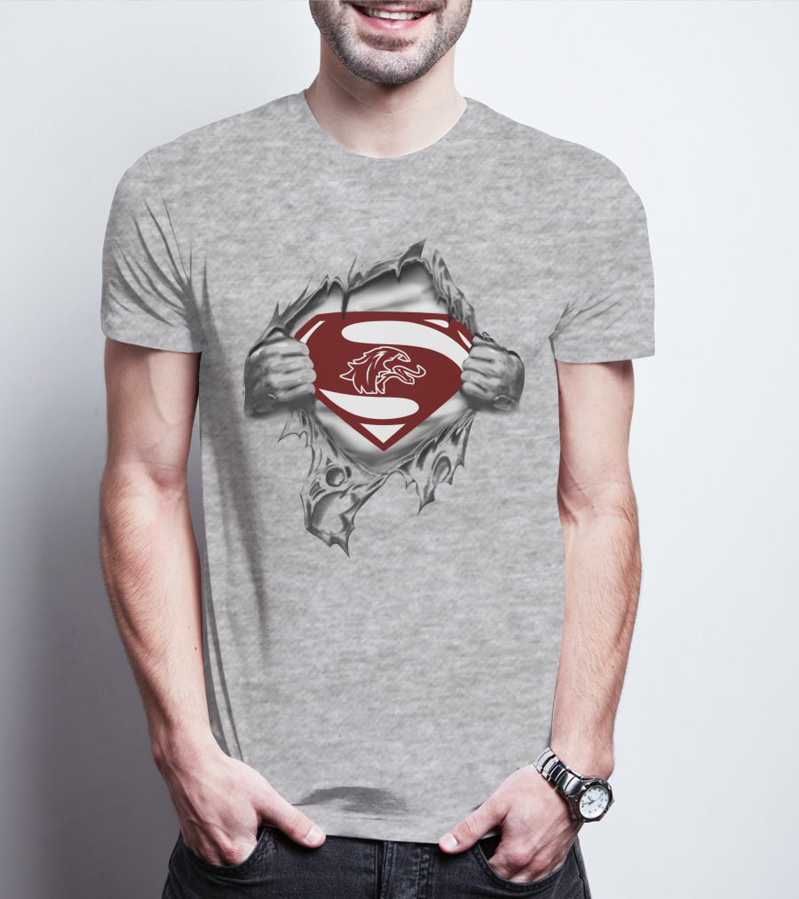 Southern Illinois Saluki Superman Logo Burst T-Shirt