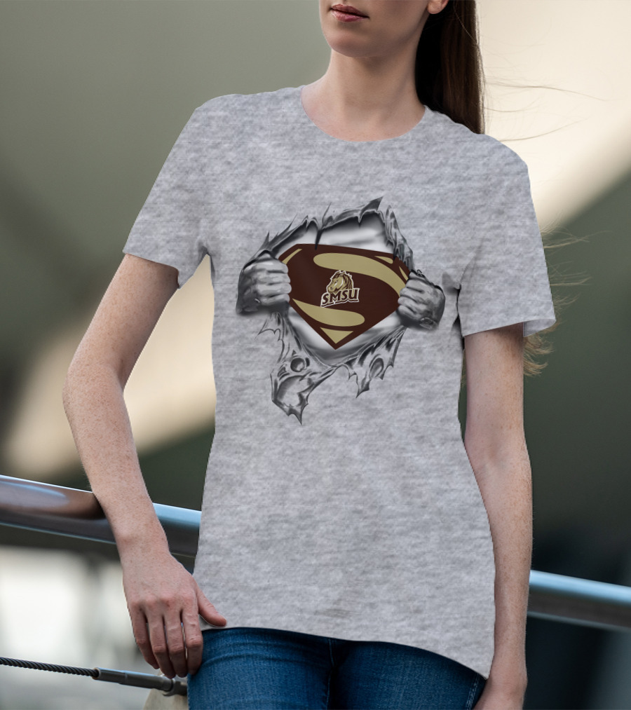 Smsu Mustangs Superman T-Shirt